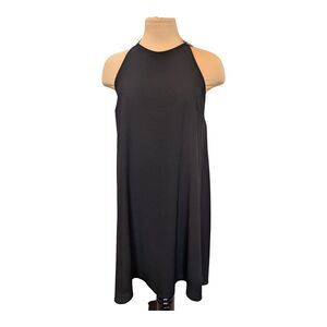 Judith March Black Daisy Short Dress Women's Size Small Flirty Classic Romantic